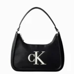 Ck Embossed Monogram Shoulder Bag