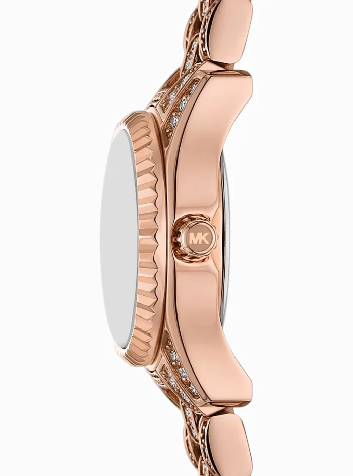 Michael Kors Mini Lexington Pavé Rose Gold Watch - Image 3
