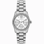 Michael Kors Mini Lexington Pavé Silver Watch
