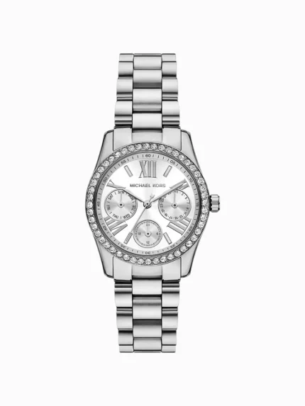 Michael Kors Mini Lexington Pavé Silver Watch