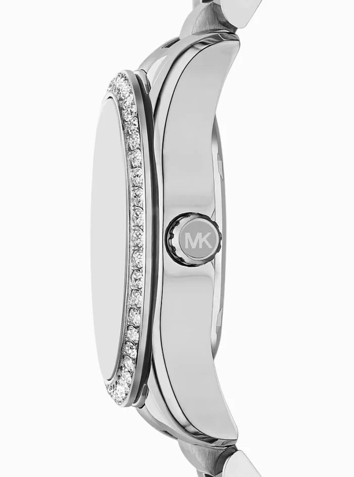 Michael Kors Mini Lexington Pavé Silver Watch - Image 3