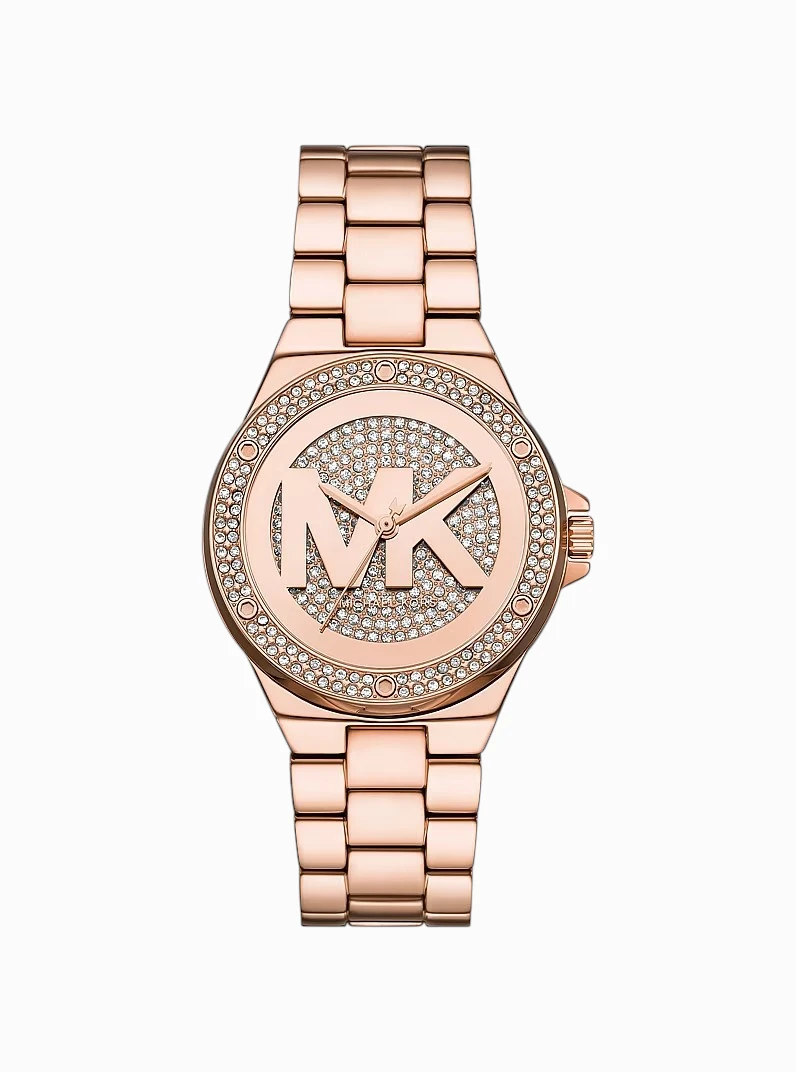 MKO1221-0622-0622_1-tif Michael Kors Lennox Pavé Rose Gold Watch - Image 1