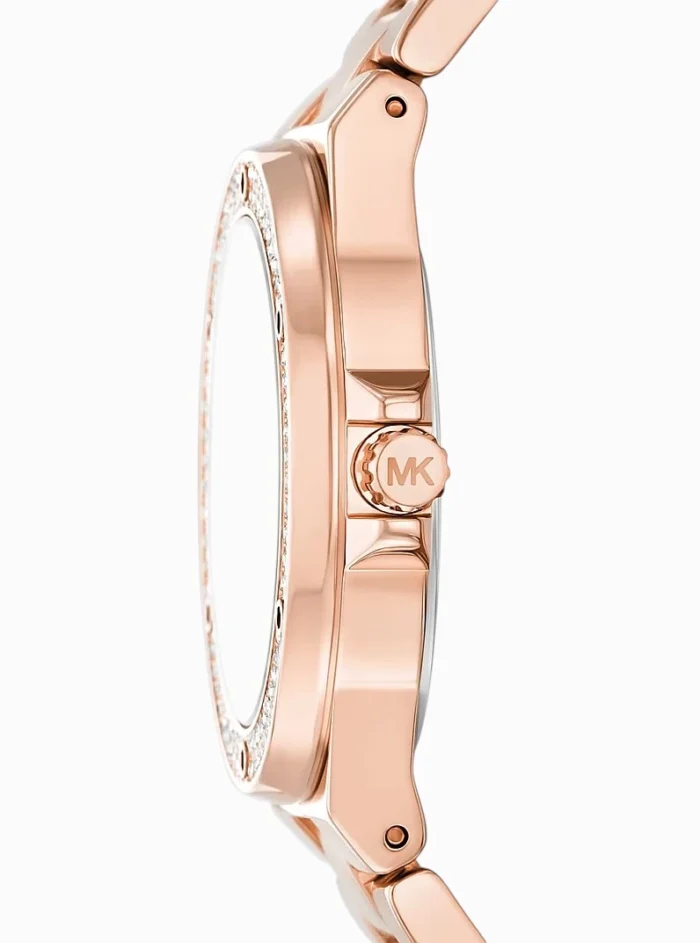 Michael Kors Lennox Pavé Rose Gold Watch - Image 3
