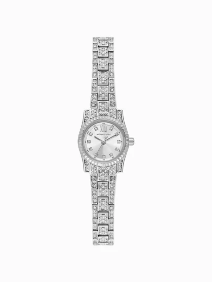 Michael Kors Mini Lexington Pavé Silver Watch